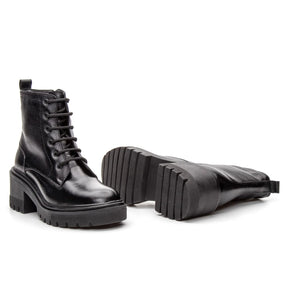 Bota Valora Feminina Cano Curto Tratorada Preta - 3750