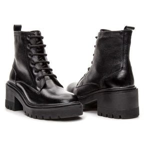 Bota Valora Feminina Cano Curto Tratorada Preta - 3750