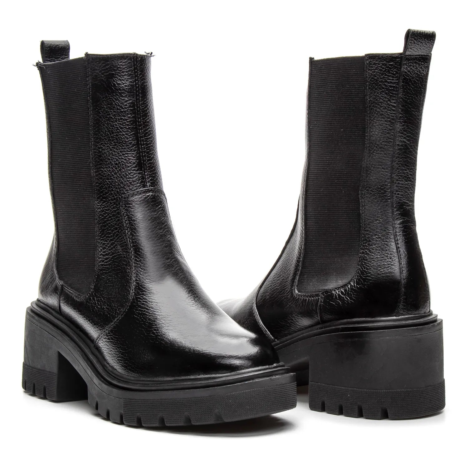 Bota Valora Chelsea Feminina Cano Médio Preta - 3751