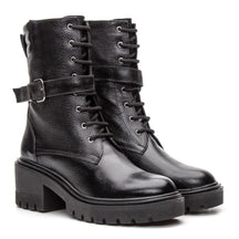 Bota Valora Coturno Feminina Cano Médio Preta - 3752