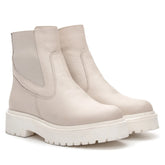 Bota Lara Feminina Cano Curto Off White - 3851