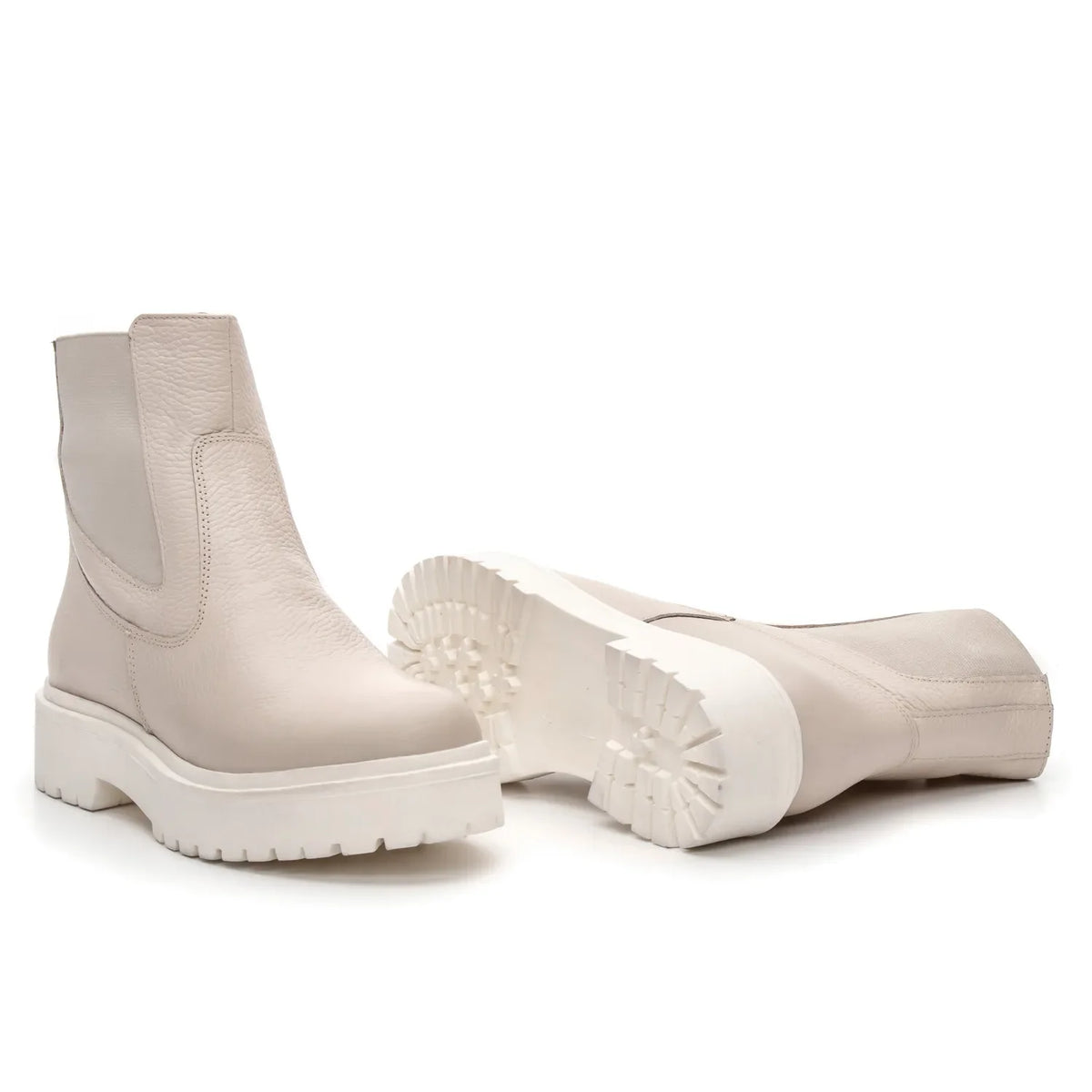 Bota Lara Feminina Cano Curto Off White - 3851