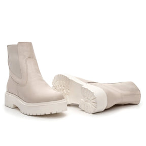 Bota Lara Feminina Cano Curto Off White - 3851