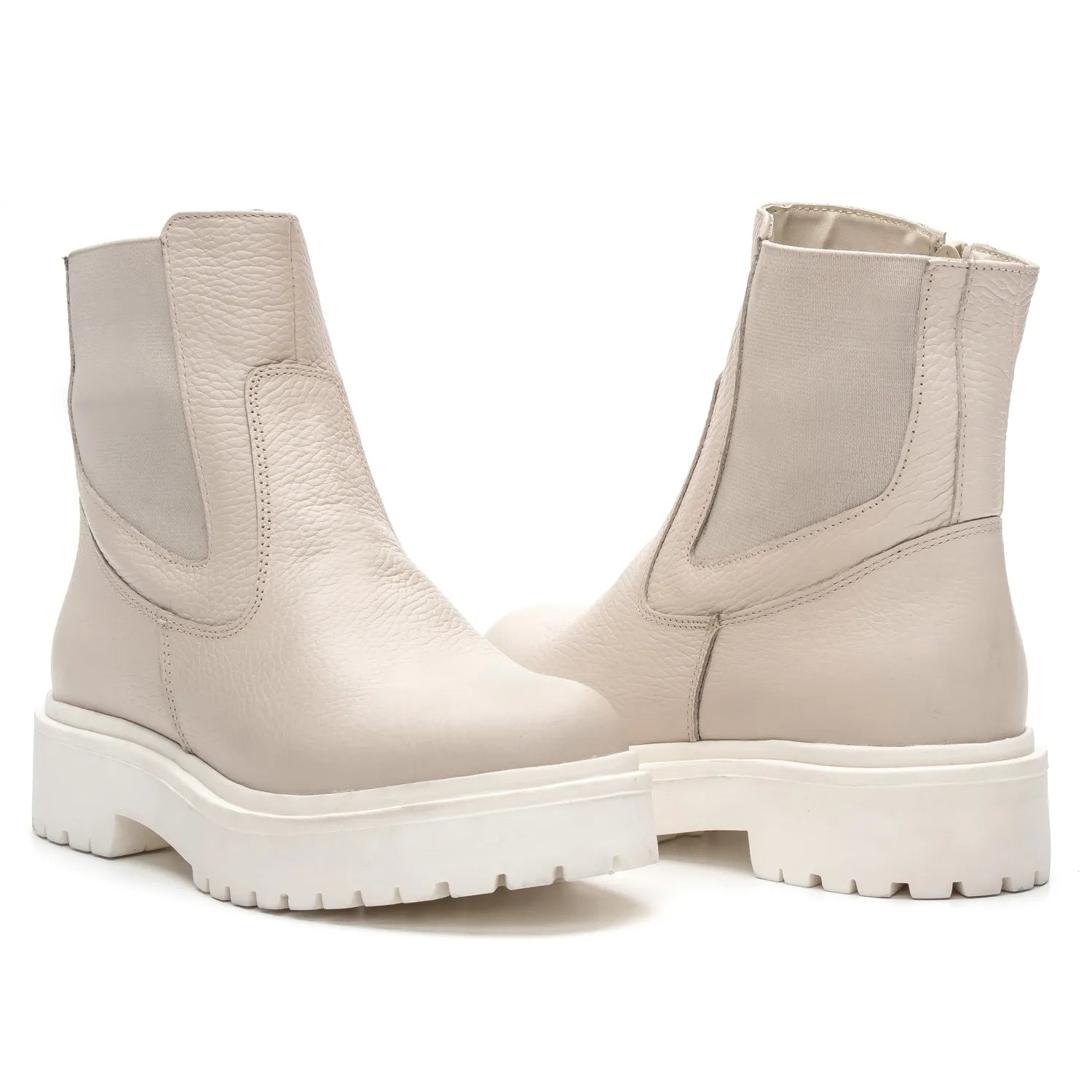 Bota Lara Feminina Cano Curto Off White - 3851