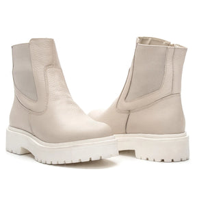 Bota Lara Feminina Cano Curto Off White - 3851