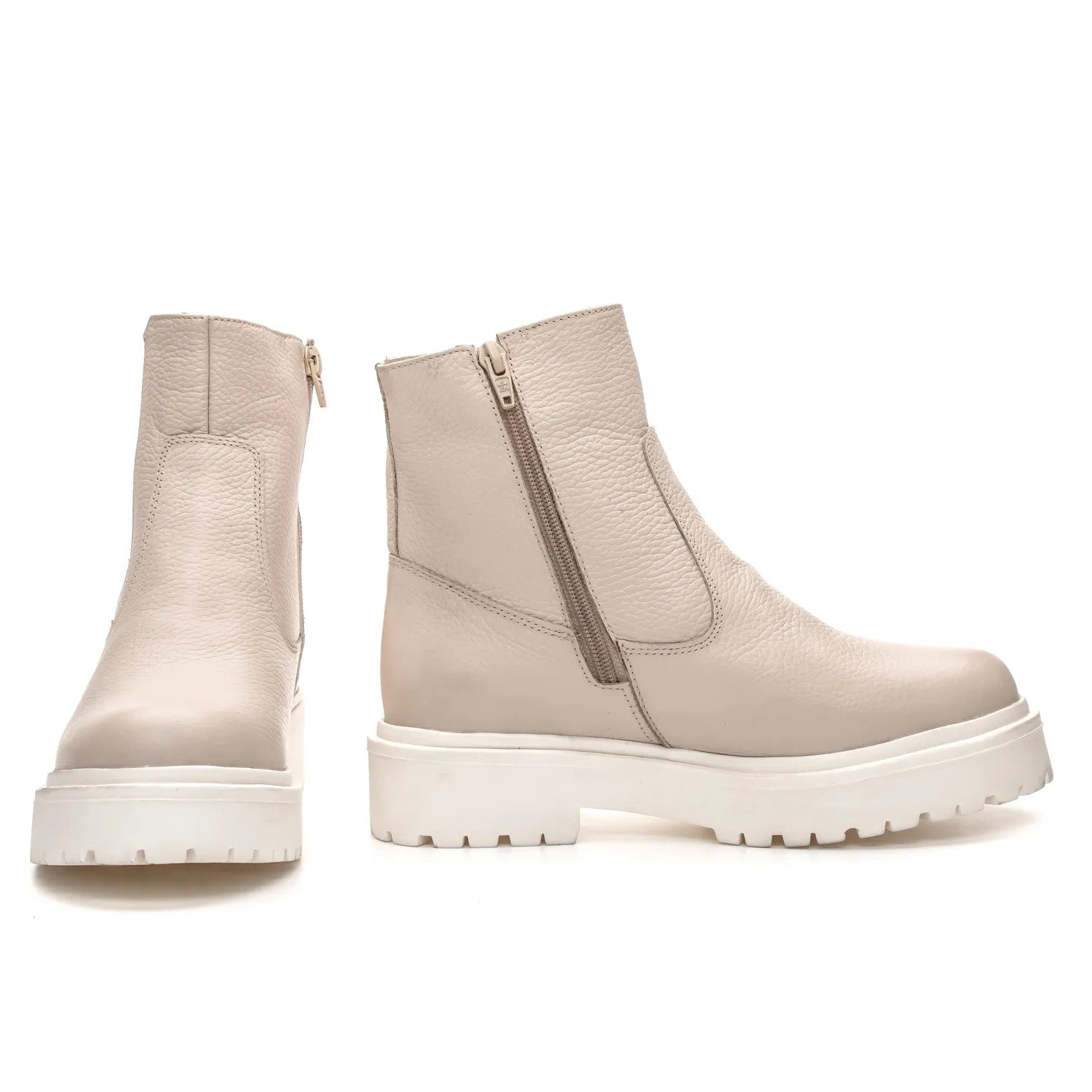 Bota Lara Feminina Cano Curto Off White - 3851