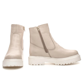 Bota Lara Feminina Cano Curto Off White - 3851