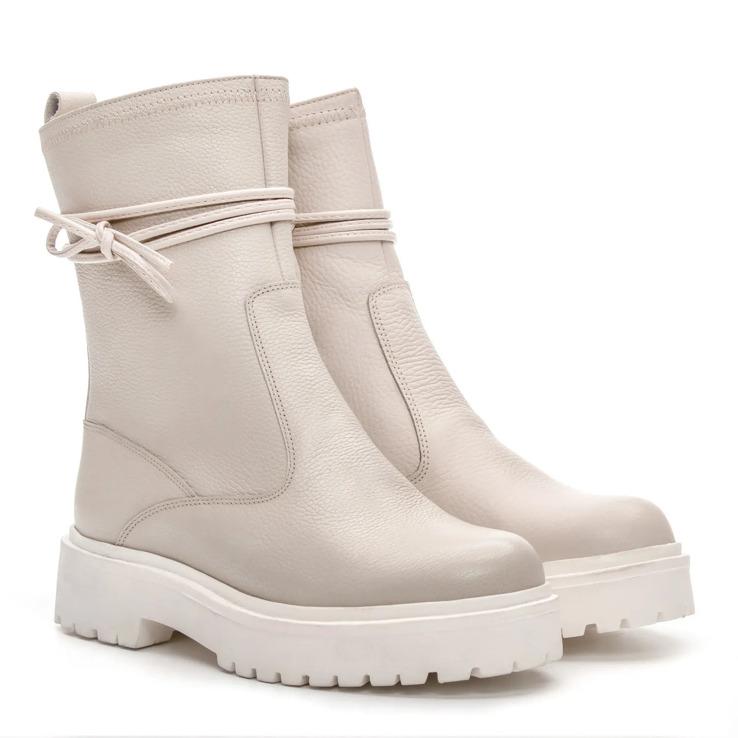 Bota Luxe Feminina Snow Off White - 3852