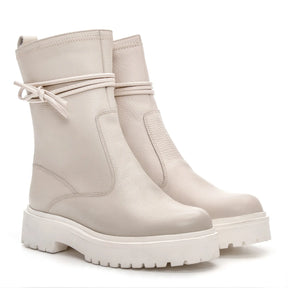 Bota Luxe Feminina Snow Off White - 3852