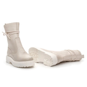 Bota Luxe Feminina Snow Off White - 3852