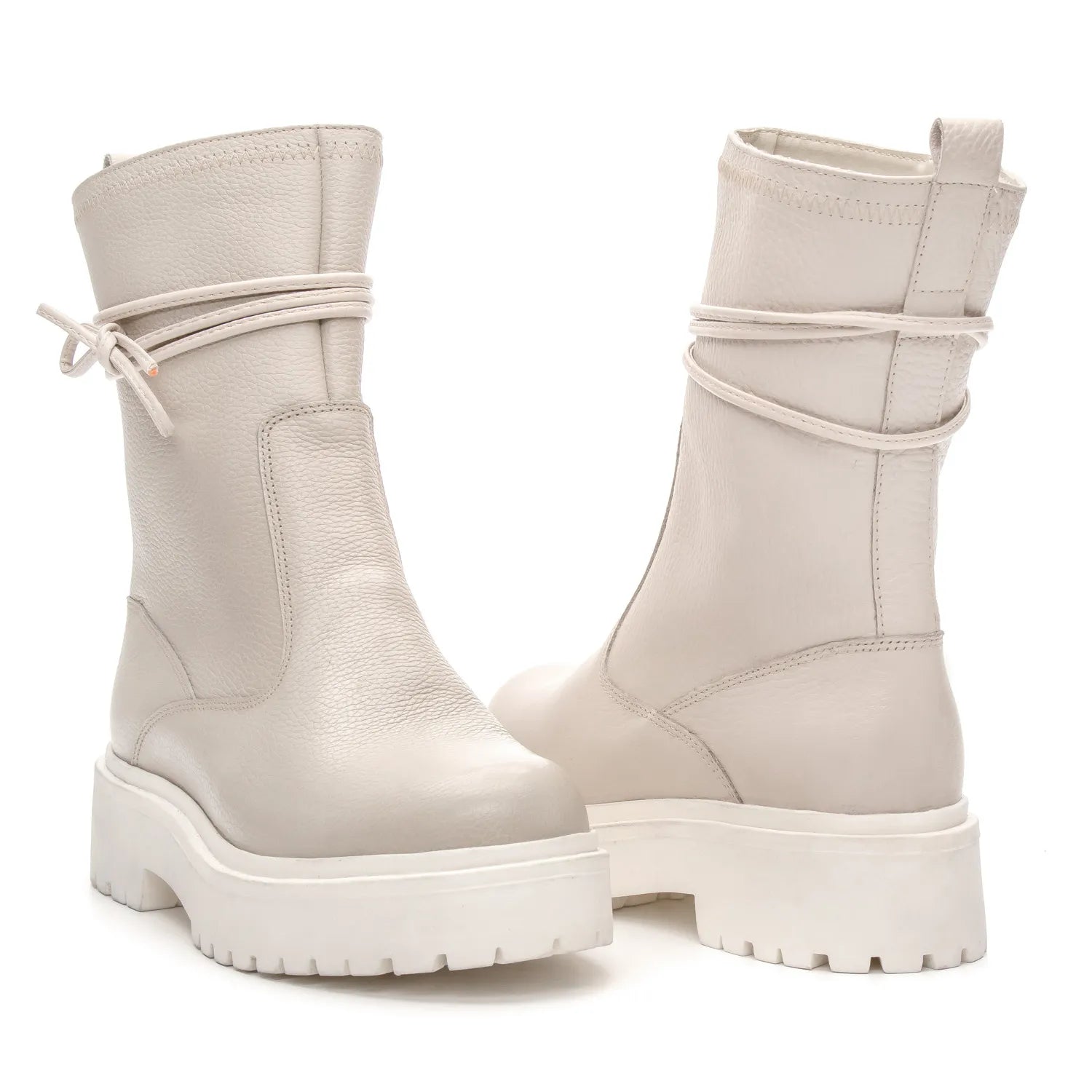 Bota Luxe Feminina Snow Off White - 3852