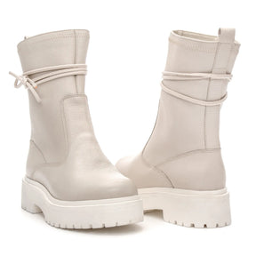 Bota Luxe Feminina Snow Off White - 3852