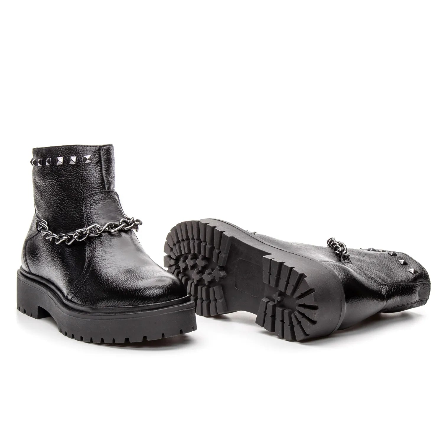Bota Luxe Feminina Coturno Preta - 3853