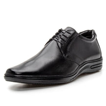 Sapato de Couro Masculino Conforto Vértice Preto EleganceFlex™