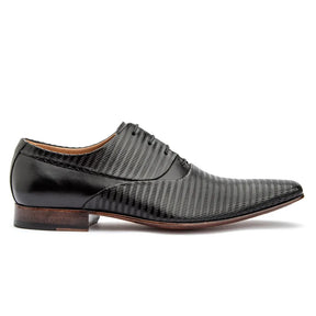 Sapato Vittorio Social Oxford com Textura Preto - 328