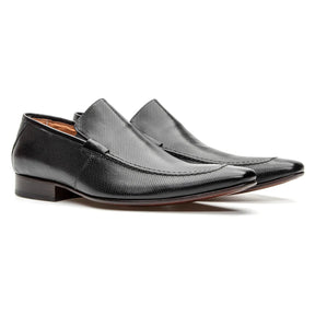 Sapato Firenze Social Loafer com Textura Preto - 354