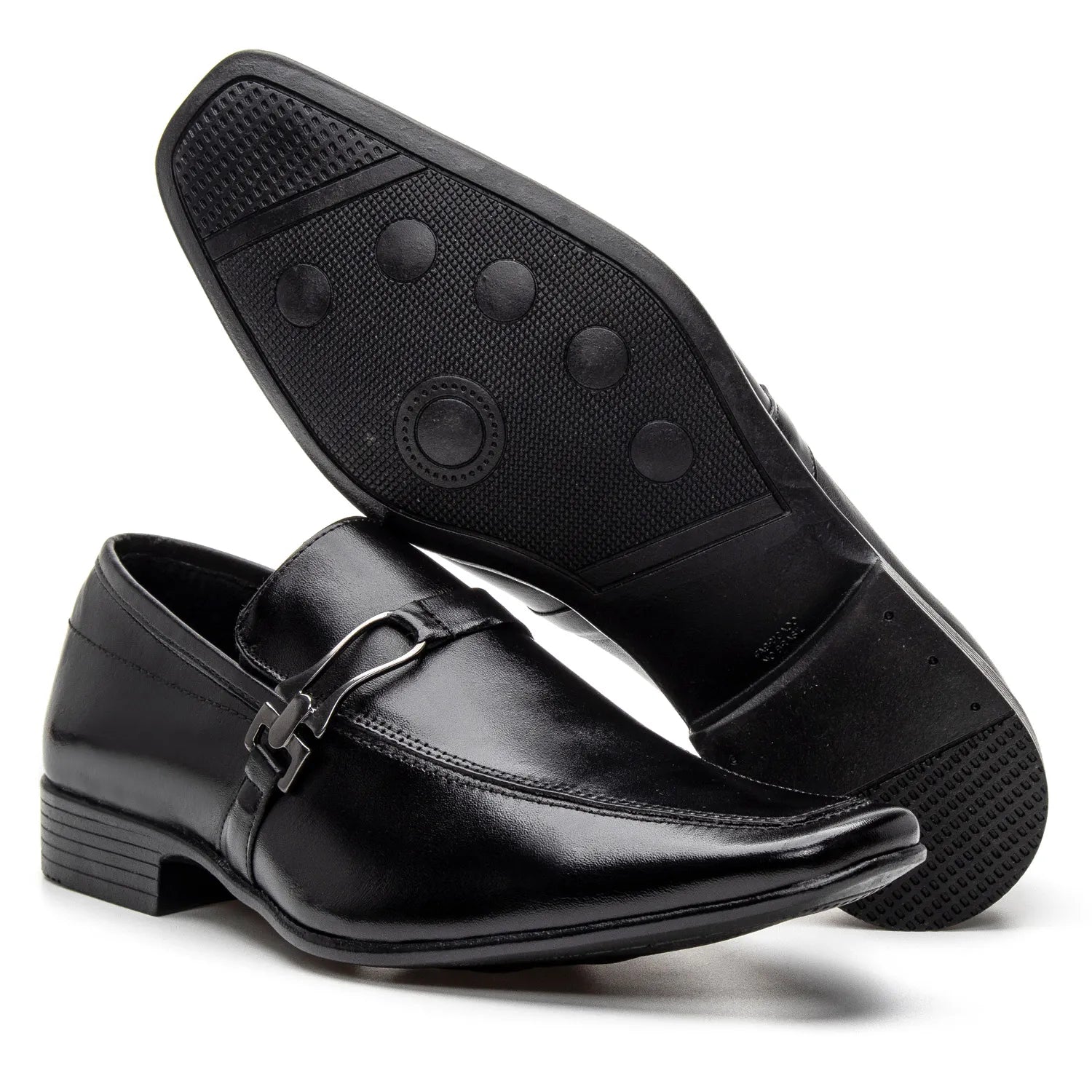 Sapato Social Vanguarda Preto com Fivela - 4603