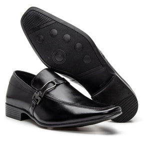 Sapato Social Vanguarda Preto com Fivela - 4603