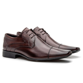 Sapato Social com Cadarço Vanguarda Tabaco - 4604