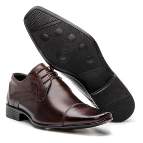 Sapato Social com Cadarço Vanguarda Tabaco - 4604
