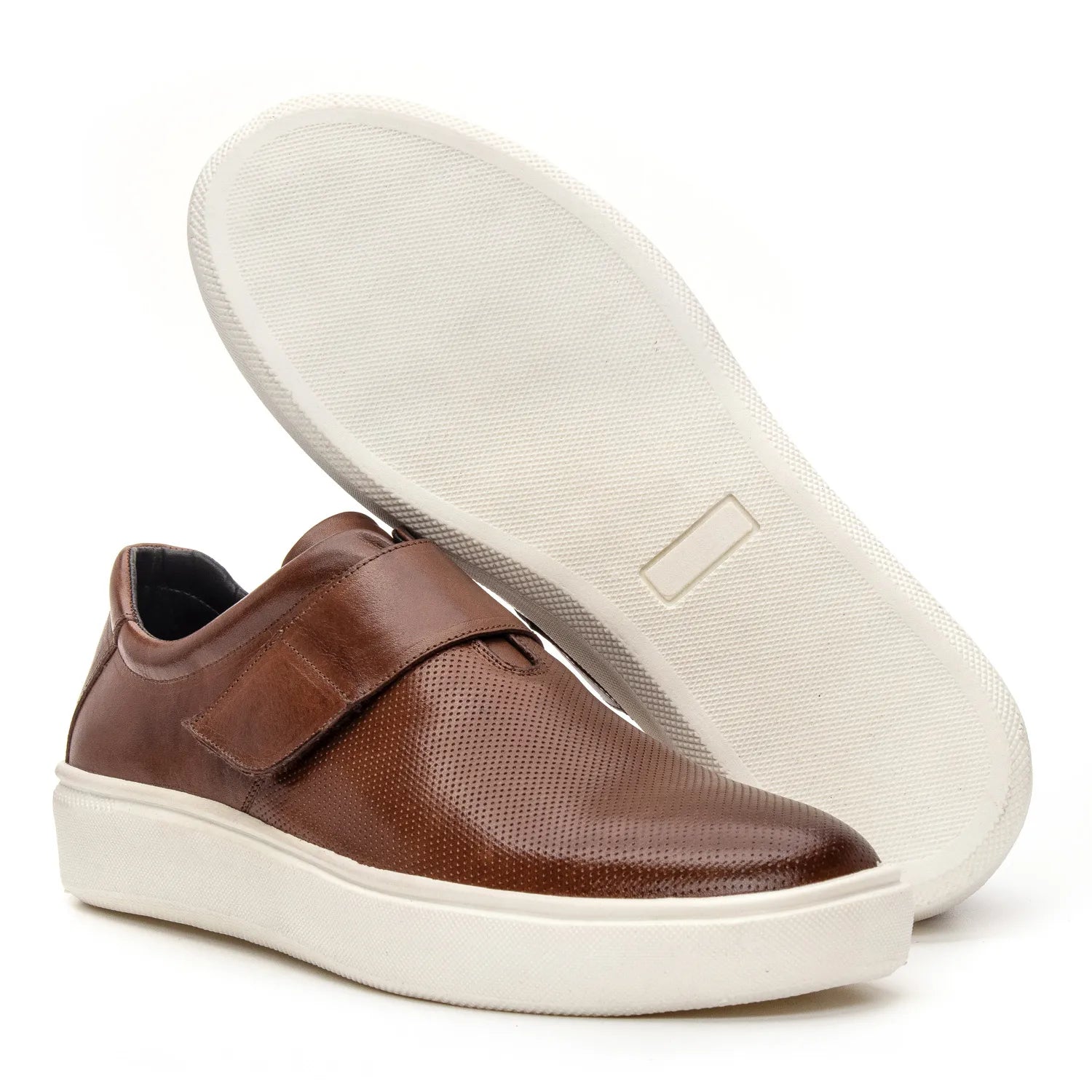 Tênis Casual com Velcro Whisky - 5002