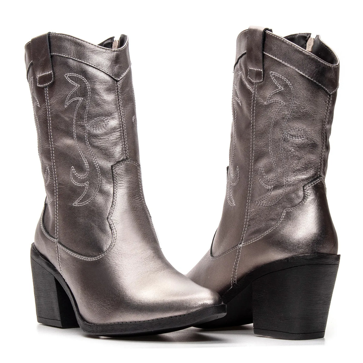 Bota Texas Feminina Prata - 4500