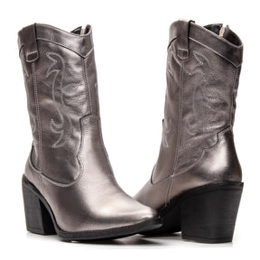 Bota Texas Feminina Prata - 4500