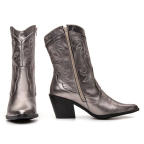 Bota Texas Feminina Prata - 4500