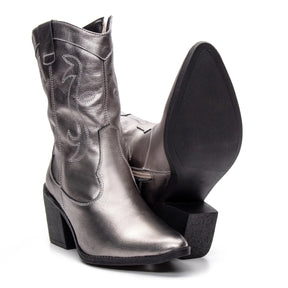 Bota Texas Feminina Prata - 4500