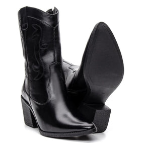 Bota Texas Feminina Preta - 4500